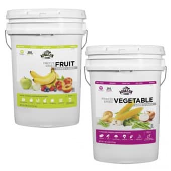 Augason Farms Fruits and Vegetable Freeze Dried Food Package