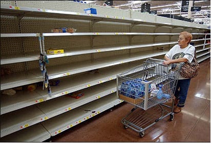 Instabilities often lead to empty shelves and shortages, but this in turn pushes people to consider their level of preparedness