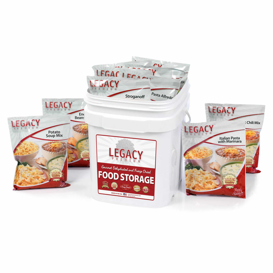 Legacy 60 Serving Emergency Food Kit (All Entrée)