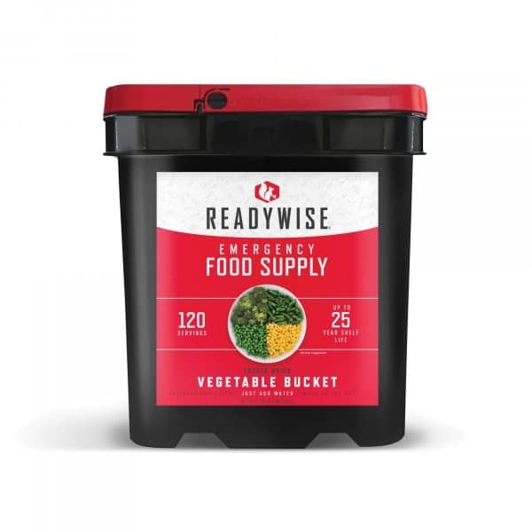 ReadyWise Emergency Freeze-Dried Vegetable Variety - 120 Servings