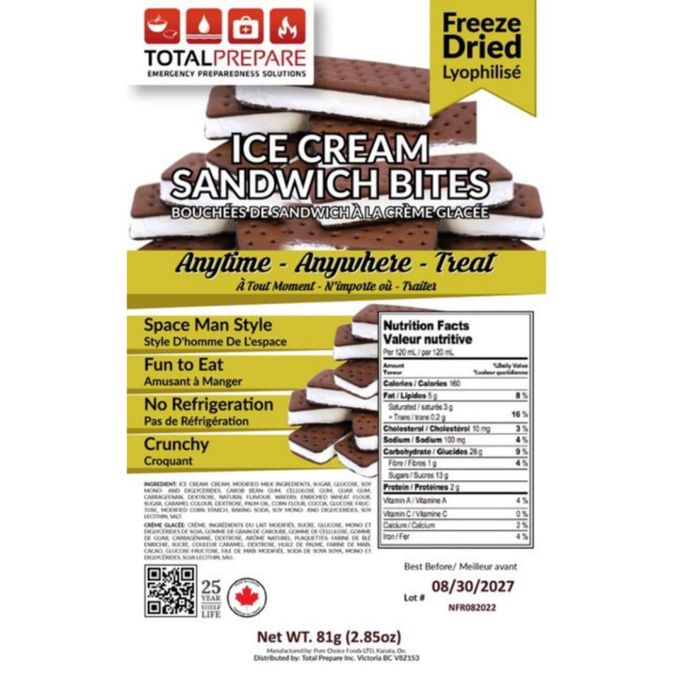 Freeze Dried Ice Cream Sandwich Bites