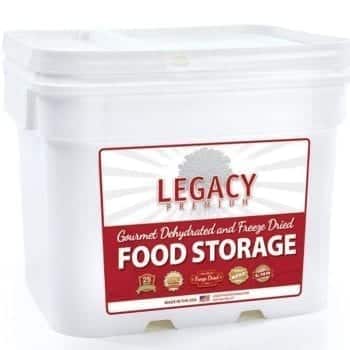 120 Serving Legacy Buckets freeze dried food
