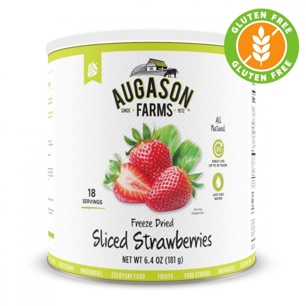 Augason Farms Strawberries with GF Symbol