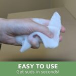 Bath in a bag body wipe is easy to use and suds in seconds