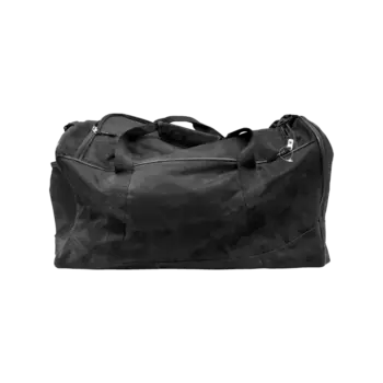 A black duffel bag.