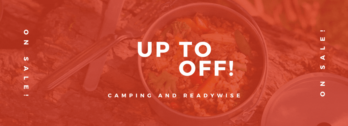 Up to 50% off ReadyWise and Camping gear