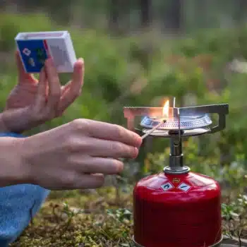 Classic Trail Stove being lit 1024x1024