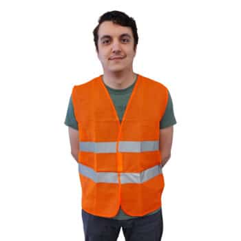 Safety Vest as modeled by Cort