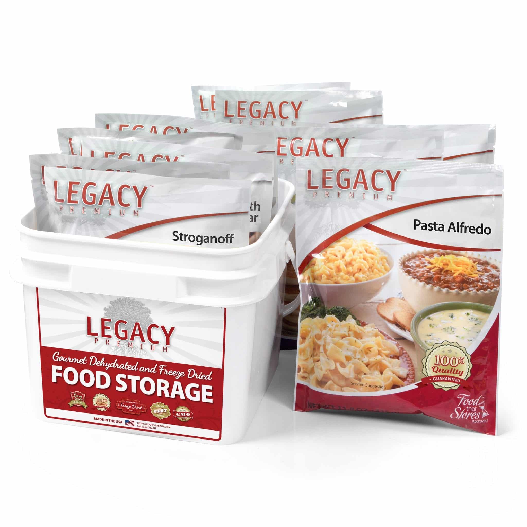 30-Day Emergency Food Supply 25-Year Shelf Life 20 lb Survival Bulk Storage Pail