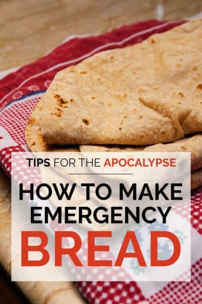 How to make emergency bread; with picture of chapati bread