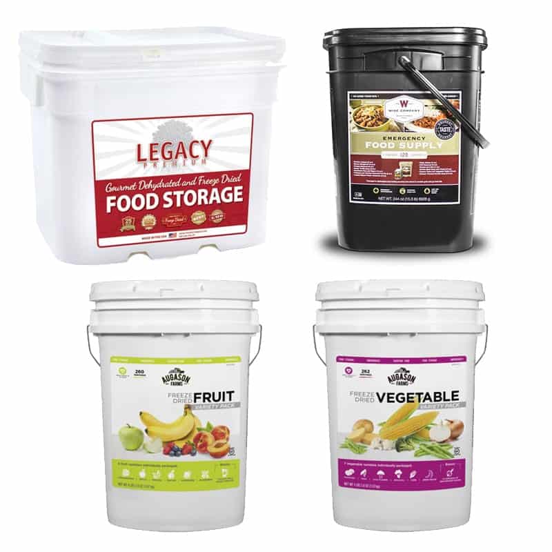 Legacy, Wise, and Augason Freeze Dried Food
