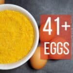 Freeze Dried Egg Crystals 500g package is equal to 41+ large eggs