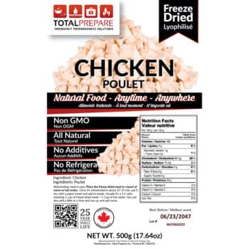 Freeze-dried chicken