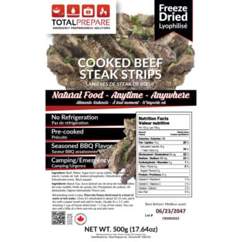 freeze-dried steak