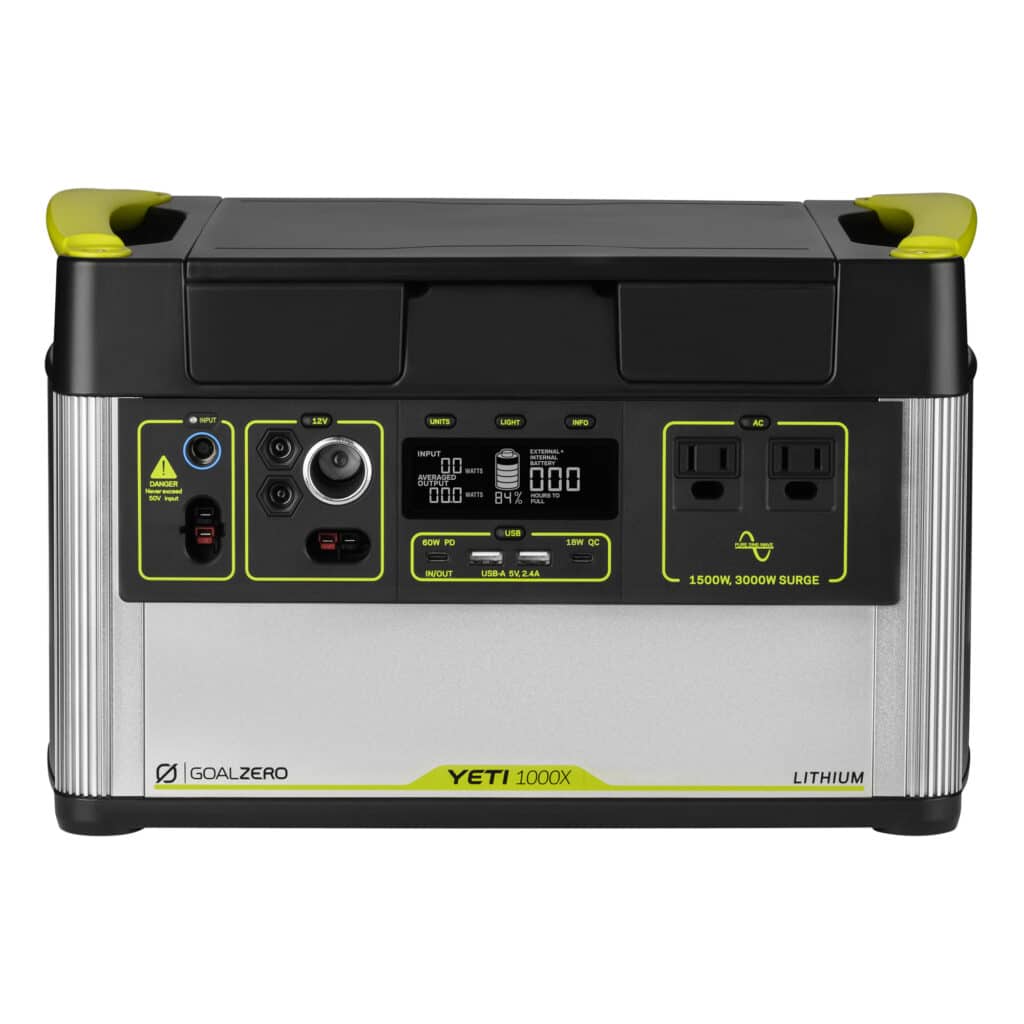 Yeti 1000x front Portable power station