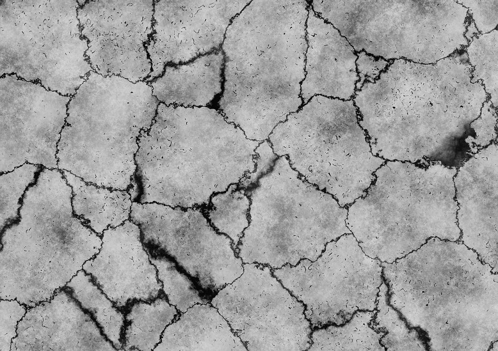 cracks in a desert