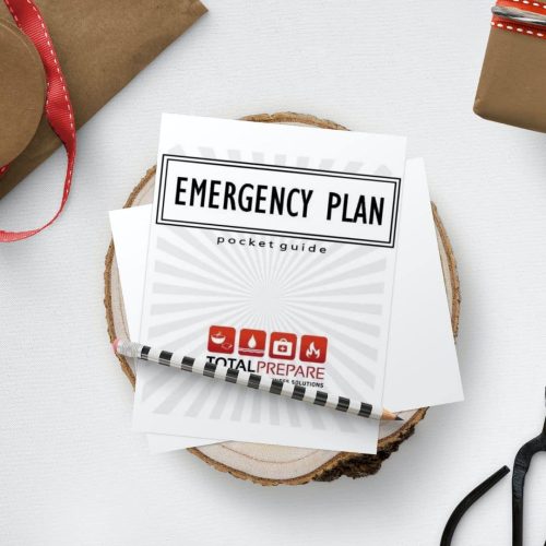 Emergency Pocket Plan with pencil