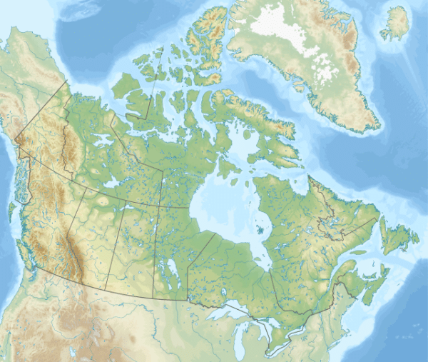 map of canada